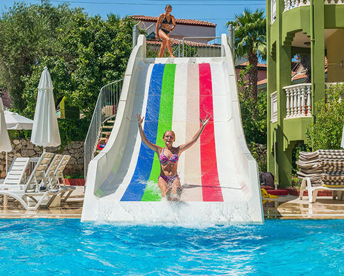 Commercial Private Water Slide Fiberglass Family Wide Water Slide 1.8m Height