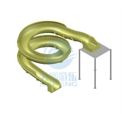 Good price Fiberglass Lake Water Park Equipment Private Pool Slide For All Ages - Gold online
