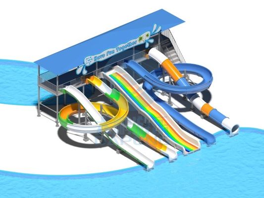 Good price Water Amusement Park Attraction Water Games Play Rides Equipment Slide For Kids Swimming Pool online