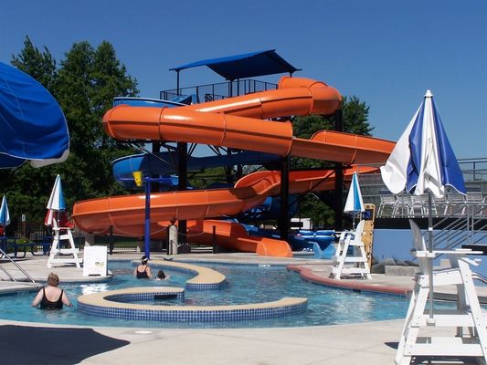 Good price Outdoor Exercise Park Aquatic Water Park Equipment Fiberglass Slide For Outdoor Pool online