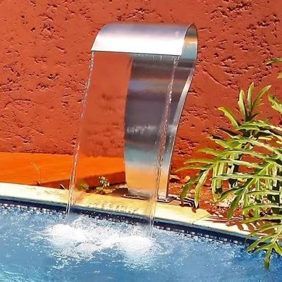 Good price Metal Swimming Pool Accessories SPA Stainless Steel Fountain Head Cascade Outdoor Waterfall online