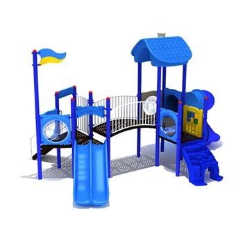 Good price OEM Outdoor Water Playground Plastic Slide Playhouse For Kids Play online