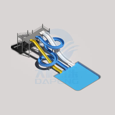 OEM Amuse Water Park Kids Playground Rides Fiberglass Pool Slides