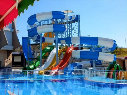 Good price OEM Outdoor Water Park Games Play Sets Swim Pool Tube Slide for Kids online