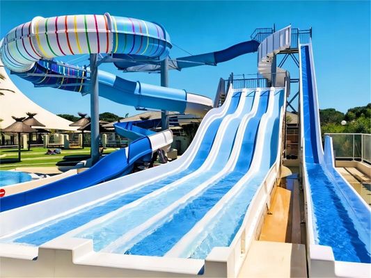 Good price Swimming Pool Big Adult Fiberglass Slide Outdoor Water Park Equipment online