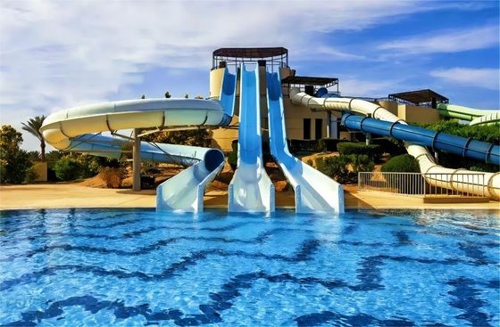 OEM Kid Amusement Park Rides Adventure Accessories Fiberglass Water Slide