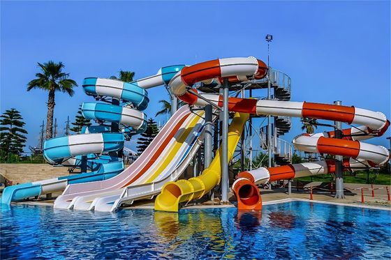 Good price OEM Children Water Amusement Park Equipment Tube Fiberglass Slide for Sale online