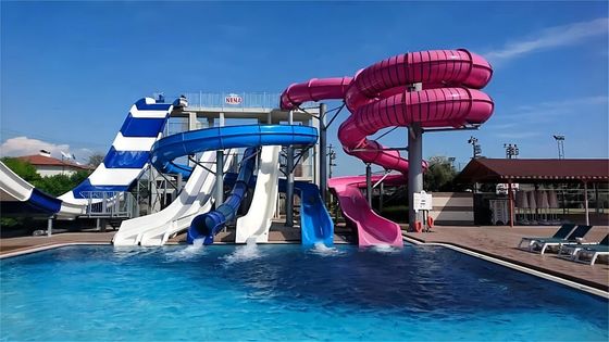 OEM Customized Aqua Water Park Private Pool Tube Fiberglass Slides
