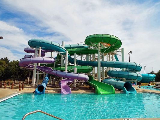 Good price OEM Kids Aqua Water Park Games Fiberglass Slide for Kids Pool online