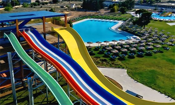 ODM Adult Outdoor Playground Equipment Pool Tube Water Slides Above Ground