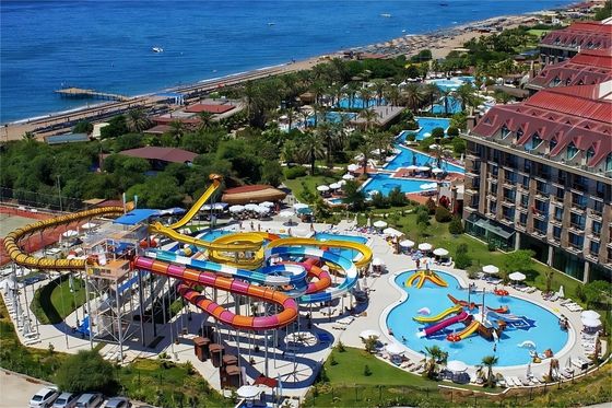 China Commercial Outdoor Swimming Pool Rides Supply Fiberglass Slide