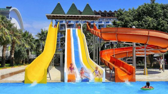 Outdoor Children Water Park Playground Swimming Pool Equipment Fiberglass Slides
