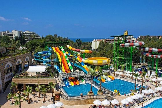 Outdoor Amusement Park Ride Swimming Pool Fiberglass Water Slide