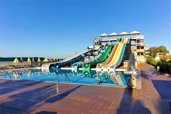 Aqua Park Custom Swimming Pool Fiberglass Water Slide For Children
