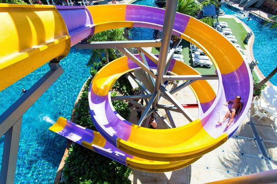 Children Playground Equipment In Ground Swimming Pool Fiberglass Aquatic Games Ride Kids Water Slide