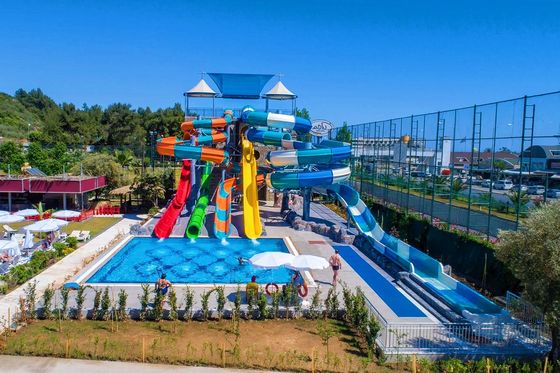 Good price Outdoor Commercial Water Park Swimming Pool Games Aquatic Fiberglass Slide For Children online