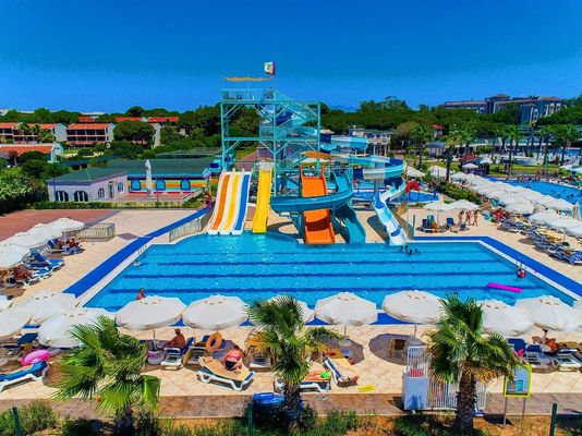 OEM Guangzhou Water Amusement Park Aqua Park Supplies Games Ride Spiral Slide For Swimming Pool