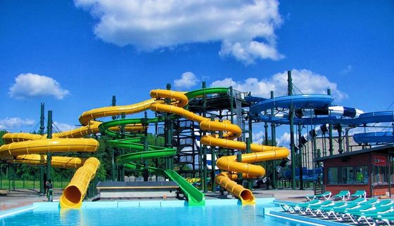 Good price Outdoor Swimming Pool Children Play Equipment Fiberglass Water Slide in Park online