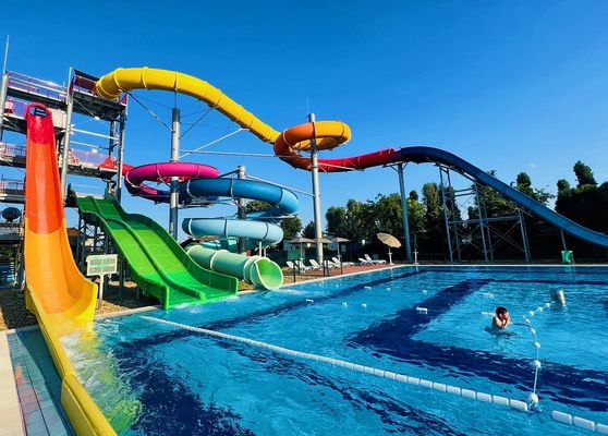 Aqua Park Swimming Pool Custom Fiberglass Water Slide
