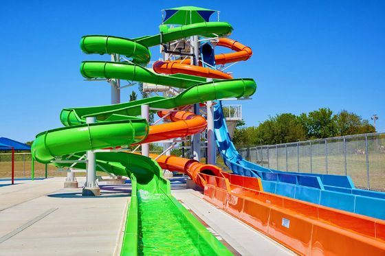 Good price Outdoor Water Park Entertainment Playground Equipment Swimming Pool Toys Fiberglass Slide online