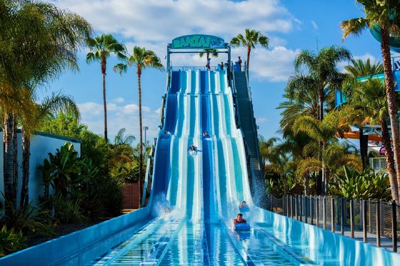 Aqua Park Swimming Pool Custom Games Multiple Fiberglass Water Slide for Adults