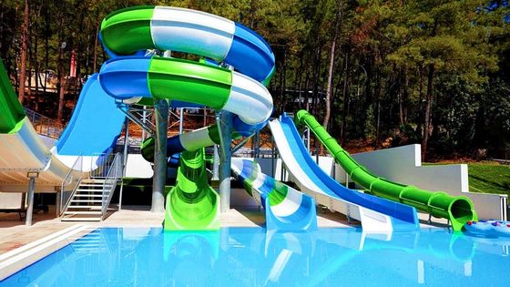Amusement Water Park Adults Water Games Custom Fiberglass Slide for Swimming Pool
