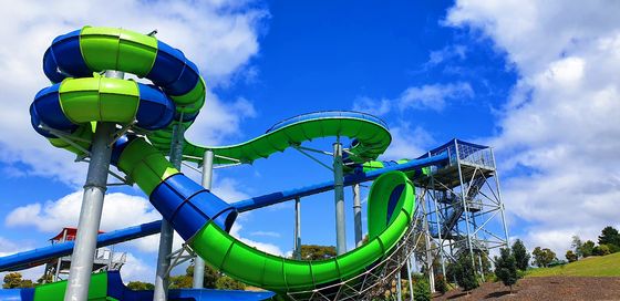 Good price Outdoor Kids Water Splash Park Rides Swimming Pool Fiberglass Slide for Adults online