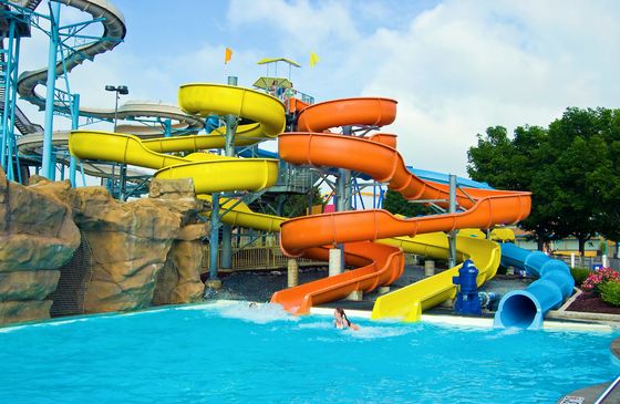 Good price Water Amusement Entertainment Outdoor Games Fiberglass Slide for Children online