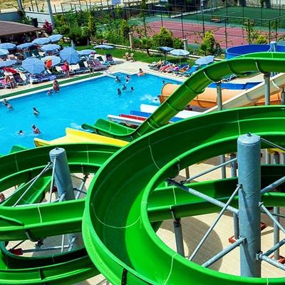Good price Amusement Park Adults Swimming Pool Water Equipment Kids Fiberglass Slide online