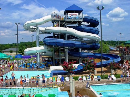 Outdoor Water Amusement Park Playground Swimming Pool Equipment Spiral Slide Set