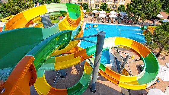 Good price Outdoor Adults Games Accessories Fiberglass Water Slide For Children Water Playground online