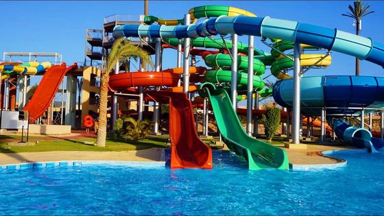 Good price Water Amusement Park Large Play Equipment Cainival Fiberglass Slide online