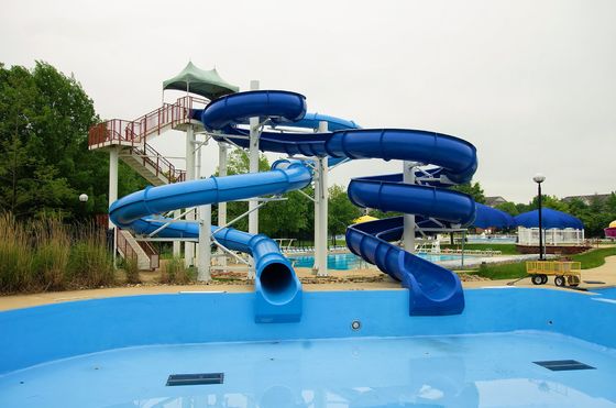 Outdoor Commercial In Ground Swimming Pool Small Fiberglass Water Slide