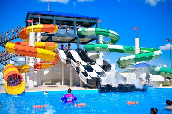 Fun Children Water Fiberglass Slide for Commercial Swimming Pool