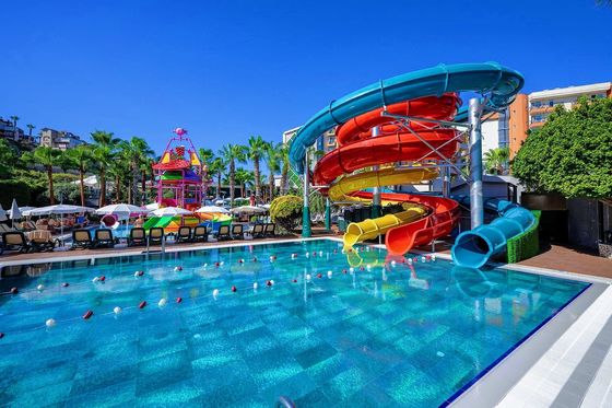 Water Aqua Sports Equipment Park Games Ride Amusement Fiberglass Pool Slide Kid Play for Child
