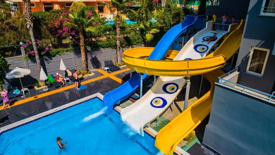 Amusement Park Swim Water Games Playground Pool Water Play Slide For Kid Swimming Pool