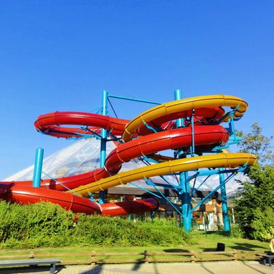 Adult Water Aqua Parks Equipment Small Swimming Pool Games Single Spiral Water Slide