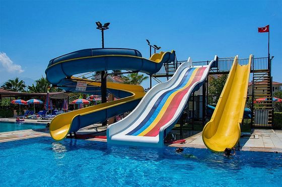 Good price Aquatic Games Playground Outdoor Backyard Small Fiberglass Water Slide Pool For Adults online