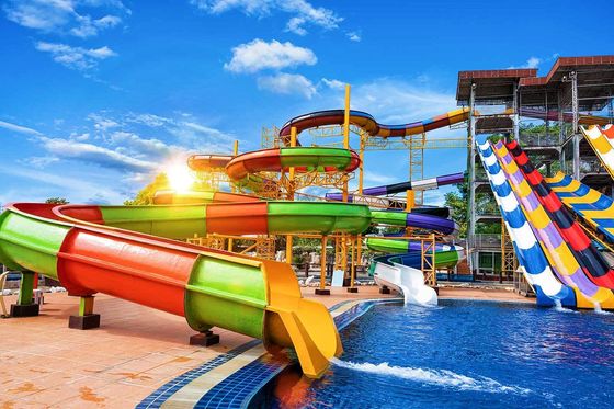 Aqua Park Water Amusement Fiberglass Swim Equip Pool Large Fiberglass Slides Attraction