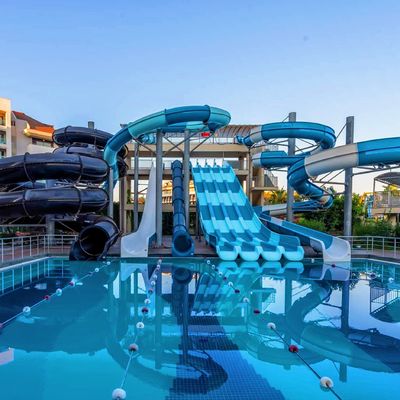 Water Park Aqua Playground Outdoor Games Pool Slide Fiberglass For Pool Sale