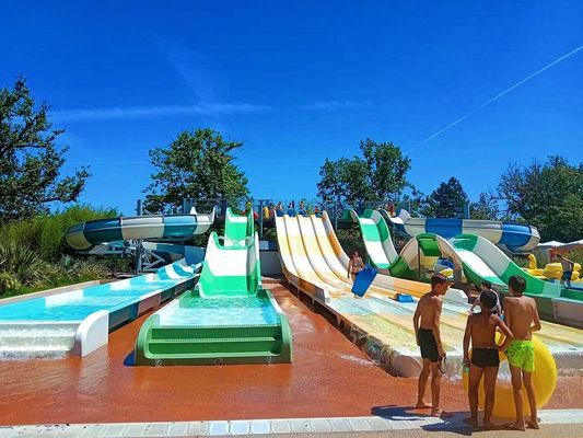 Kids Play Amusement Water Games Fiberglass Slide For Swimming Pool