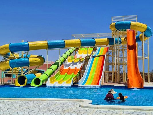 Good price Amusement Water Park Swimming Pool Water Spiral Slide Group for Children online