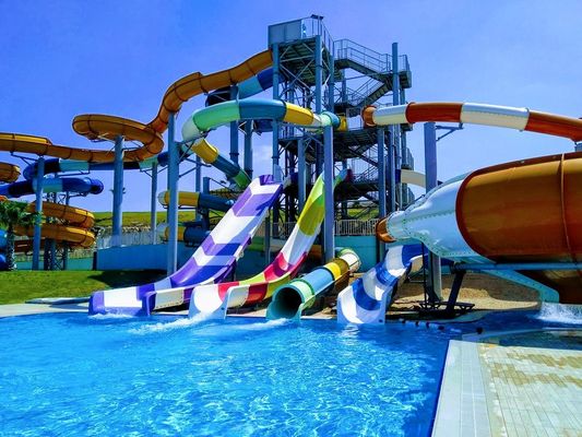 Good price Mini Water Park Swimming Pool Equipment Spiral Water Slide Supplies for Kids online
