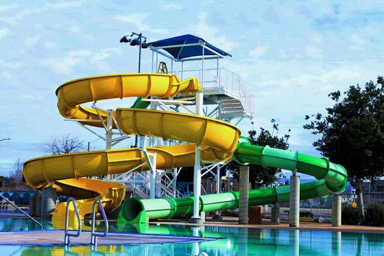 Good price Children Swimming Pool Water Game Play Spiral Fiberglass Water Slide for Children online