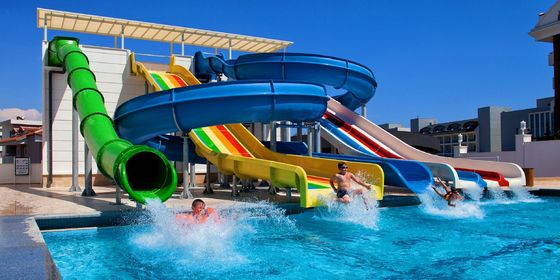 Good price Outdoor Kids Water Game Amusement Park Equipment With Swimming Pool Slide online