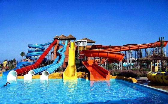 Good price OEM Water Amusement Park Outdoor Large Equipment Fiberglass Slide For Swimming Pool online