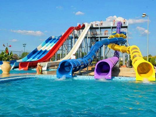 Good price Water Park Swimming Pool Attraction Kids Play Fiberglass Water Slide online