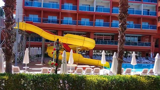 Good price Kids Water Playground Rides Water Fun Swimming Pool Wide Spiral Slide online