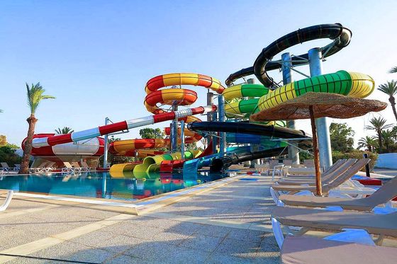 Good price OEM Aqua Park Water Fun Game Equipment Fiberglass Water Slide For Swimming Pool online