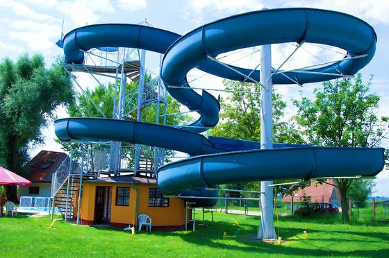 OEM Water Playground Playhouse Swimming Pool Equipment Fiberglass Slide